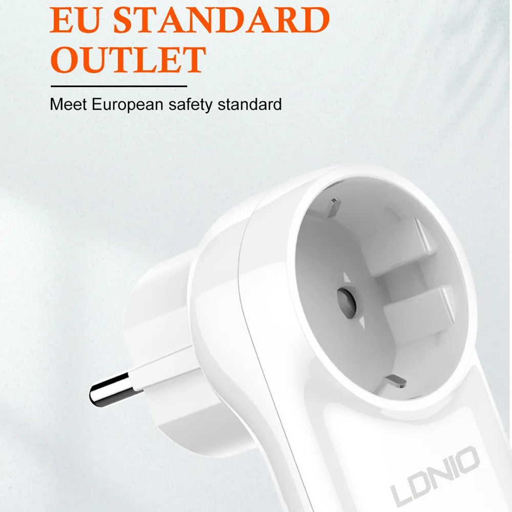 LDNIO SEW1058 4000W Smart WiFi Power Plug 16A Remote Control Power Socket Wall Charger with LED Light