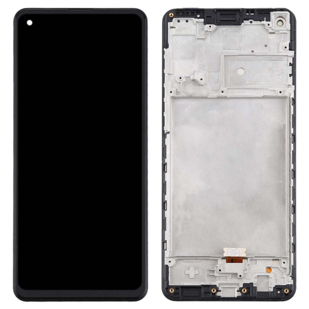 OEM LCD Screen and Digitizer Assembly + Frame Repair Part (Without Logo) for Samsung Galaxy A21s SM-A217
