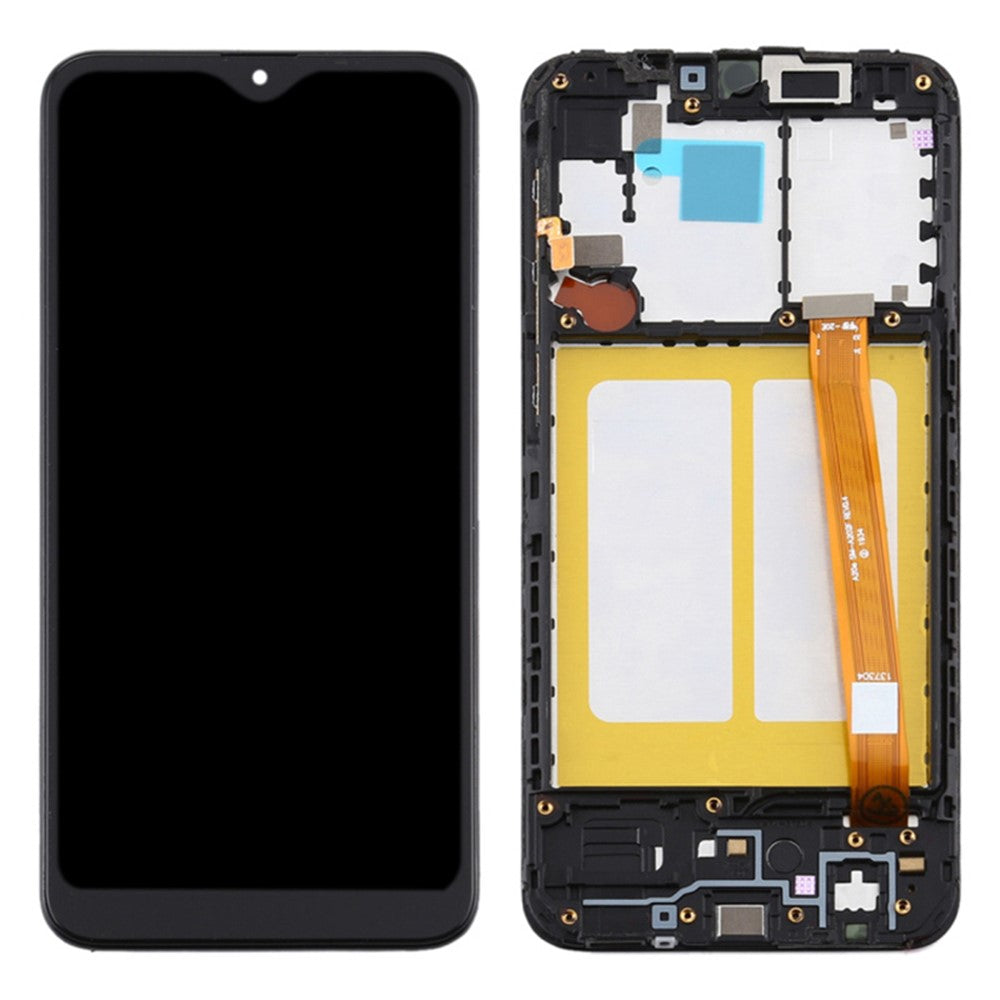 Grade C LCD Screen and Digitizer Assembly + Frame Replacement Part (without Logo) for Samsung Galaxy A20e SM-A202