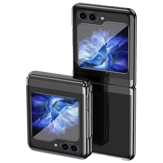 For Samsung Galaxy Z Flip6 5G / Z Flip5 5G Case Clear PC Electroplating Hard Phone Cover