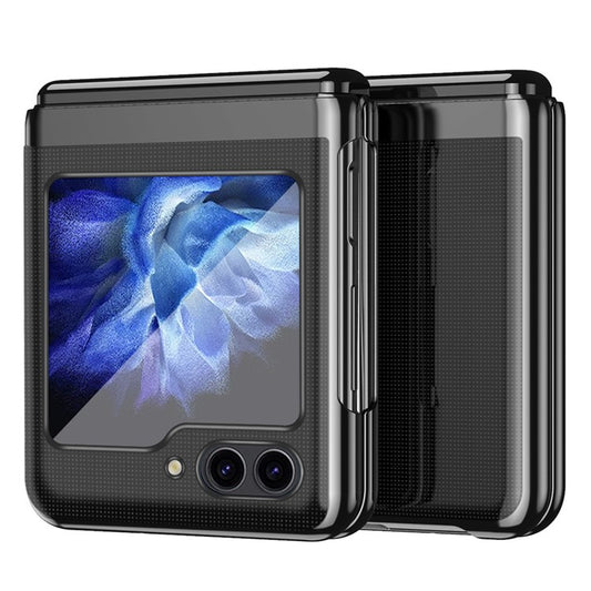 For Samsung Galaxy Z Flip6 5G / Z Flip5 5G Case Clear PC Electroplating Hard Phone Cover