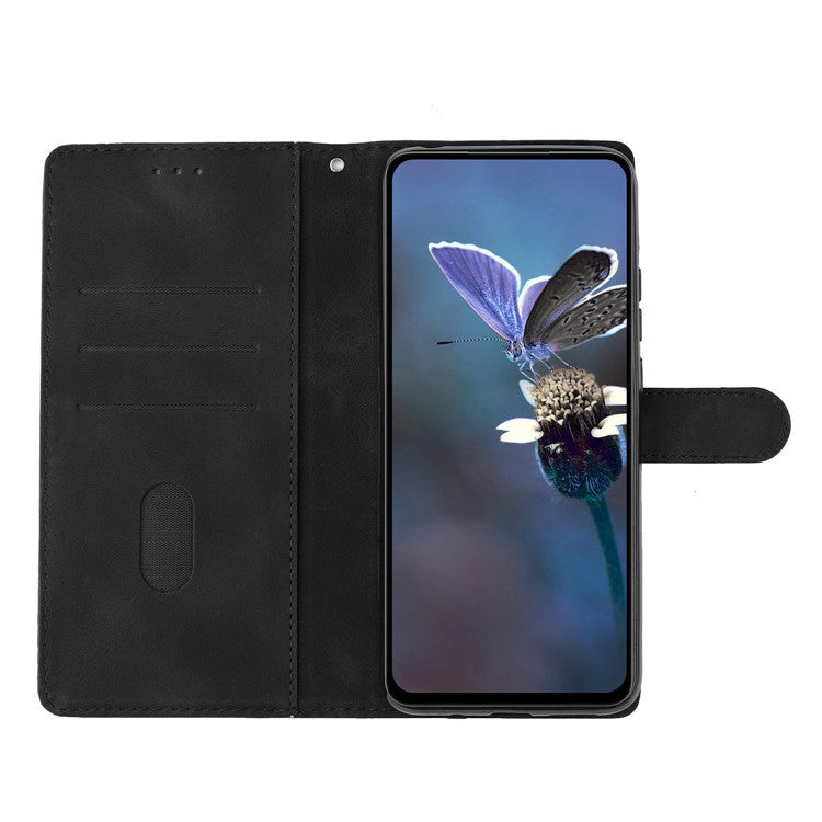 For Samsung Galaxy S23 Case Sakura Butterfly Pattern PU Leather Phone Cover with Hand Strap
