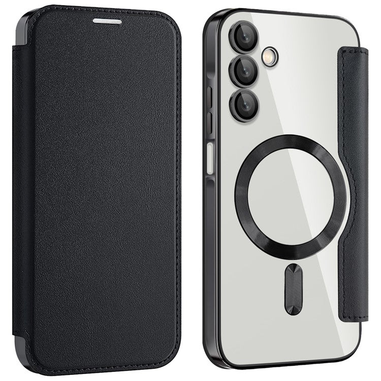 For Samsung Galaxy A15 4G / 5G Magnetic Case RFID Blocking Leather Phone Cover Card Holder