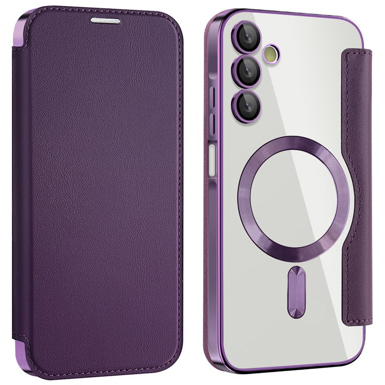 For Samsung Galaxy A15 4G / 5G Magnetic Case RFID Blocking Leather Phone Cover Card Holder