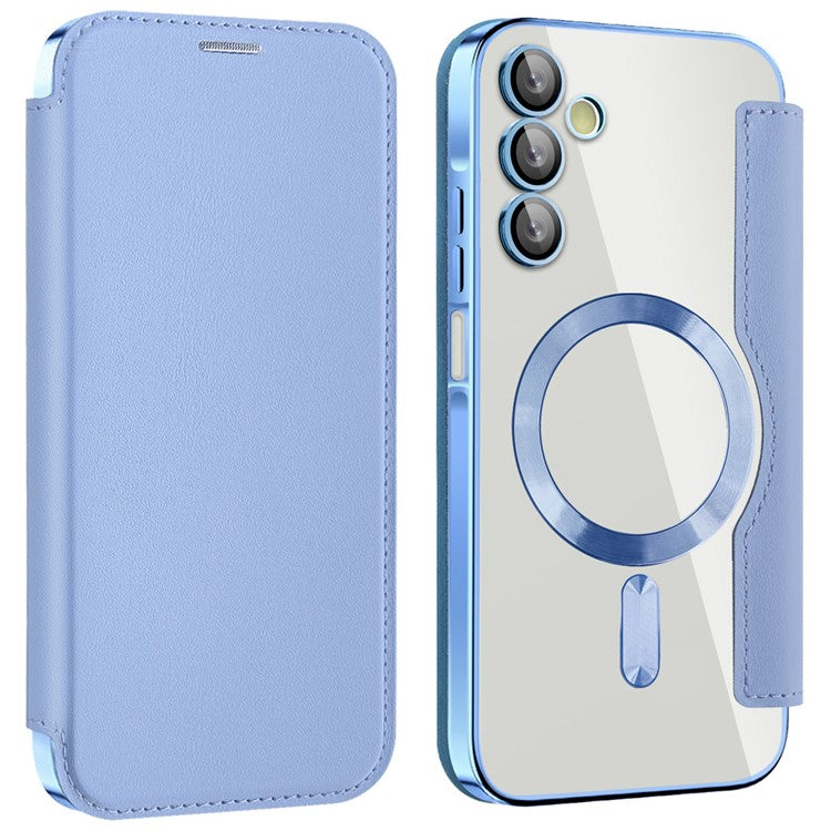 For Samsung Galaxy A15 4G / 5G Magnetic Case RFID Blocking Leather Phone Cover Card Holder
