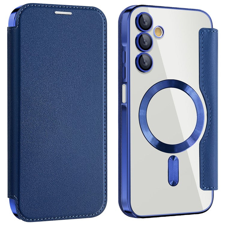 For Samsung Galaxy A15 4G / 5G Magnetic Case RFID Blocking Leather Phone Cover Card Holder