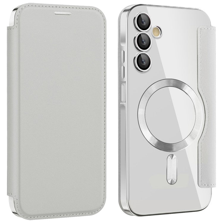 For Samsung Galaxy A15 4G / 5G Magnetic Case RFID Blocking Leather Phone Cover Card Holder
