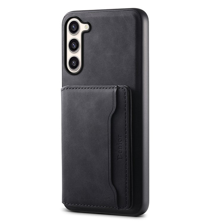 DENIOR D13 For Samsung Galaxy S23+ Case Leather + PC + TPU Phone Cover with Detachable Card Holder