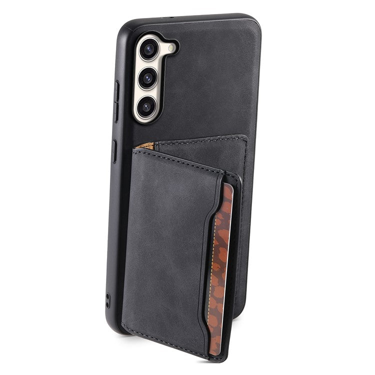 DENIOR D13 For Samsung Galaxy S23+ Case Leather + PC + TPU Phone Cover with Detachable Card Holder