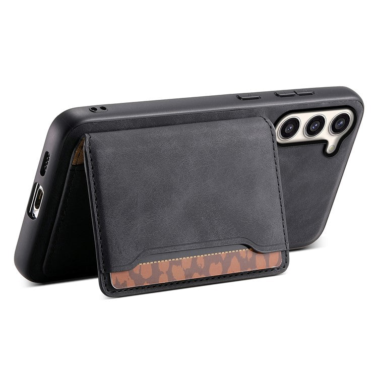 DENIOR D13 For Samsung Galaxy S23+ Case Leather + PC + TPU Phone Cover with Detachable Card Holder