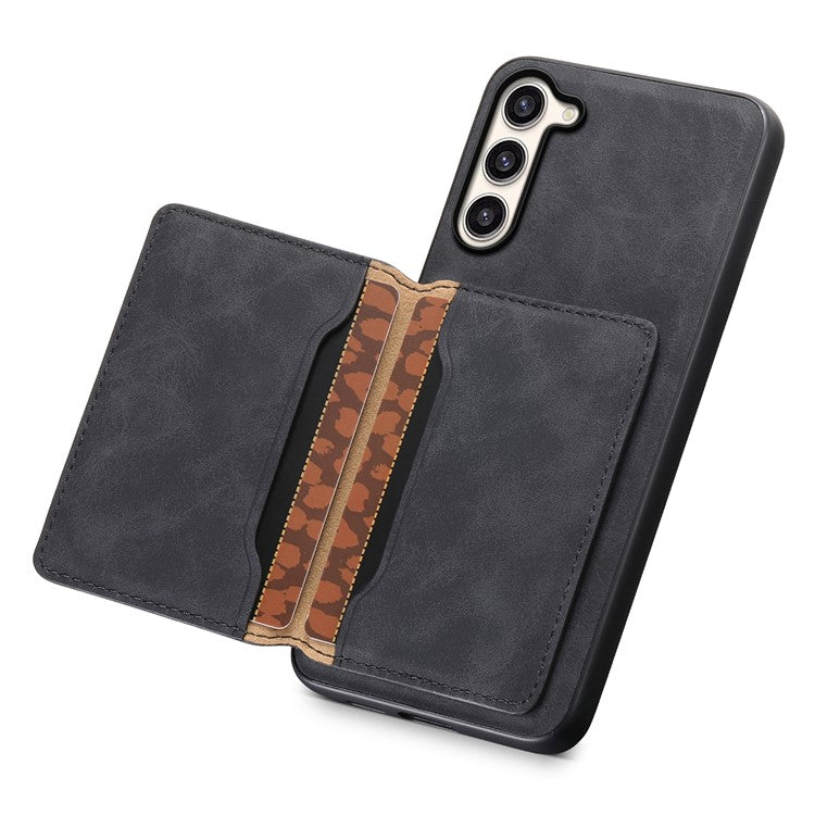 DENIOR D13 For Samsung Galaxy S23+ Case Leather + PC + TPU Phone Cover with Detachable Card Holder