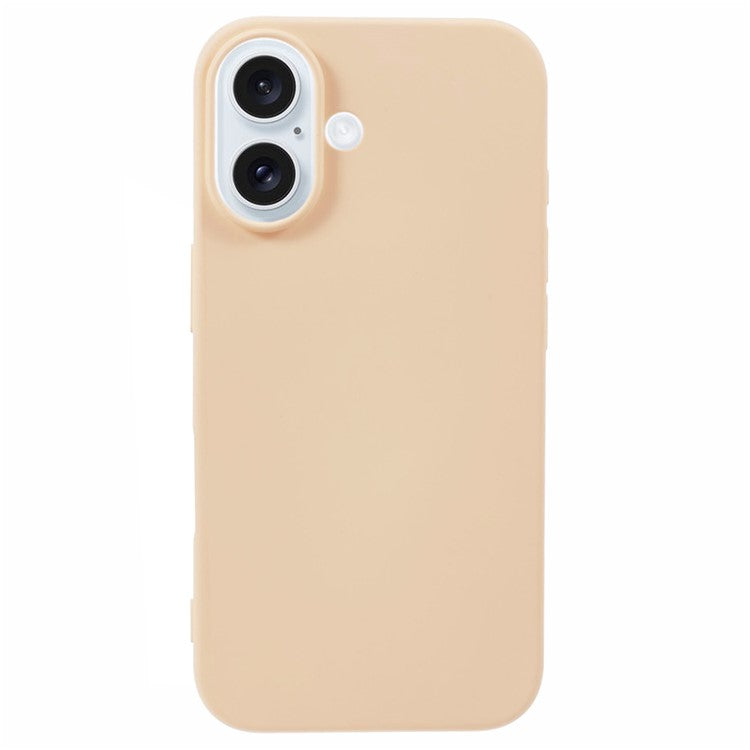 För iPhone 16 Plus TPU-fodral Mjukt fiberfoder Anti-skrapa telefonskal