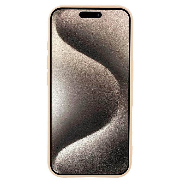 För iPhone 16 Plus TPU-fodral Mjukt fiberfoder Anti-skrapa telefonskal