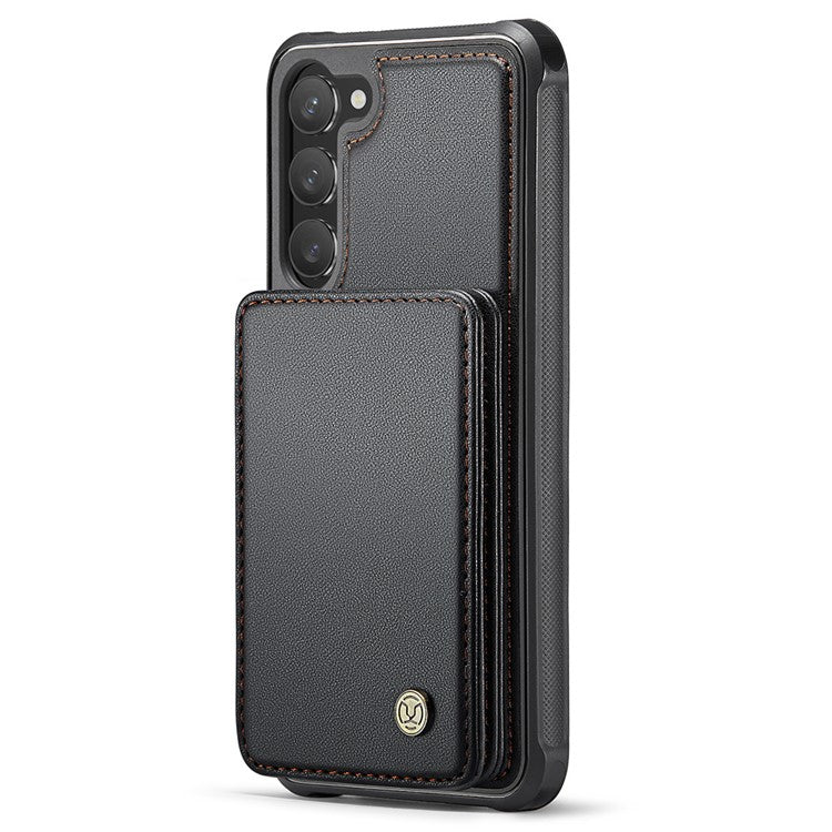 JEEHOOD J05 For Samsung Galaxy S23+ Case Leather Mobile Cover with Detachable Magnetic Card Bag