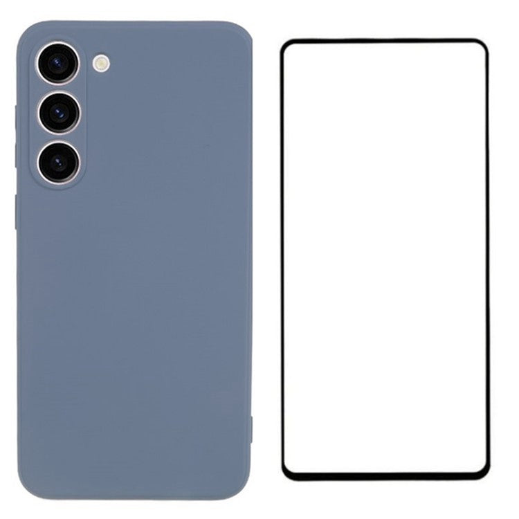 WANLONFENG RB2 Series for Samsung Galaxy S23+ Case Soft TPU Phone Cover with Screen Protector