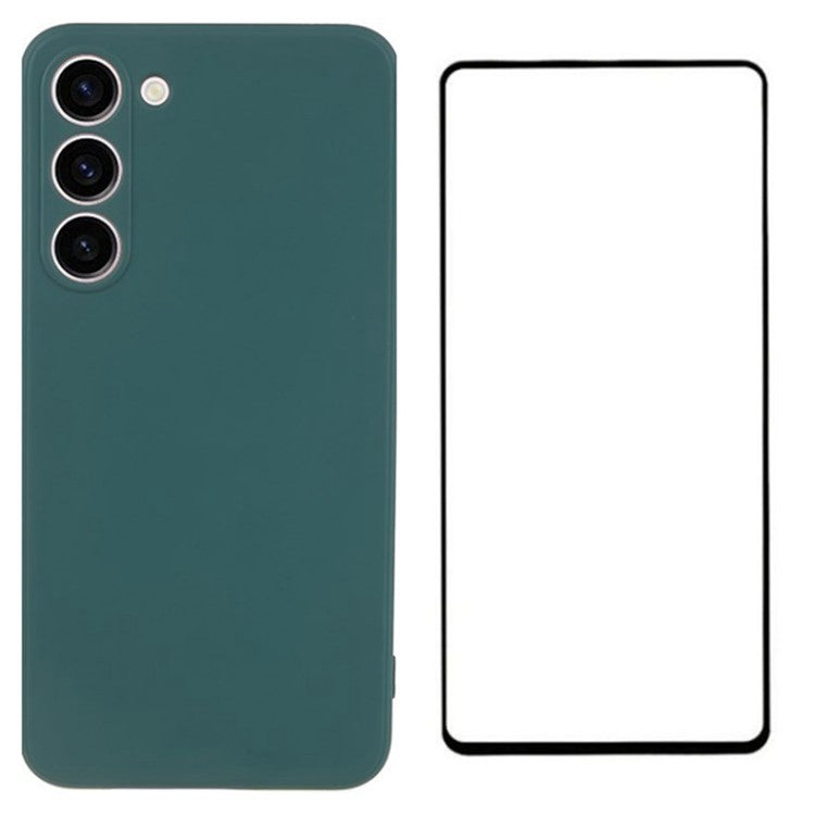WANLONFENG RB2 Series for Samsung Galaxy S23+ Case Soft TPU Phone Cover with Screen Protector