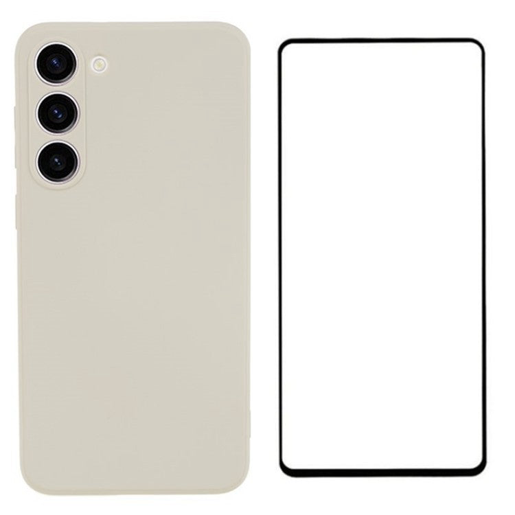 WANLONFENG RB2 Series for Samsung Galaxy S23+ Case Soft TPU Phone Cover with Screen Protector