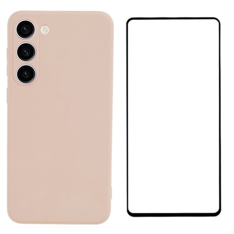 WANLONFENG RB2 Series for Samsung Galaxy S23+ Case Soft TPU Phone Cover with Screen Protector
