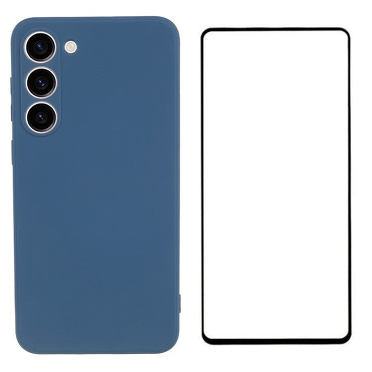 WANLONFENG RB2 Series for Samsung Galaxy S23+ Case Soft TPU Phone Cover with Screen Protector