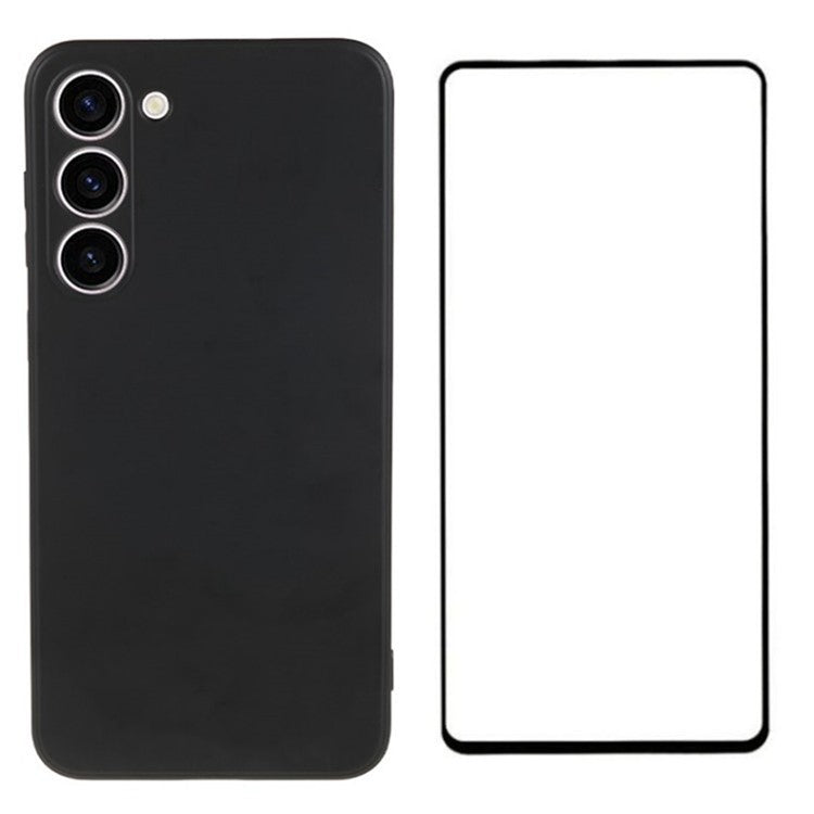 WANLONFENG RB2 Series for Samsung Galaxy S23+ Case Soft TPU Phone Cover with Screen Protector