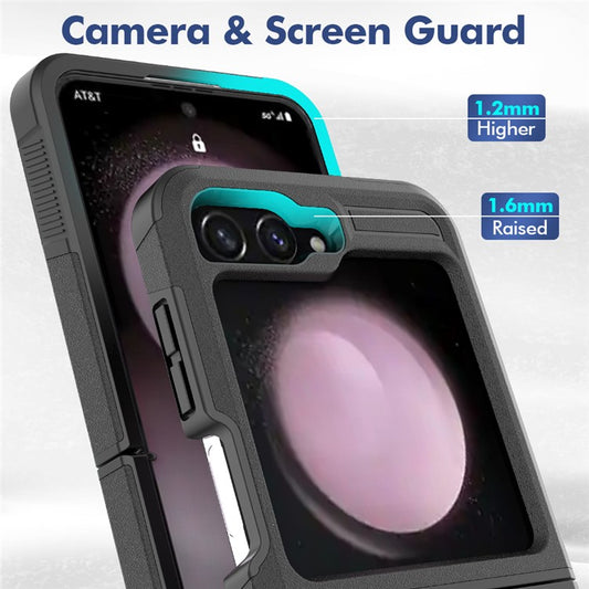 For Samsung Galaxy Z Flip6 5G / Z Flip5 5G Phone Case 2-in-1 PC+TPU Shockproof Cover