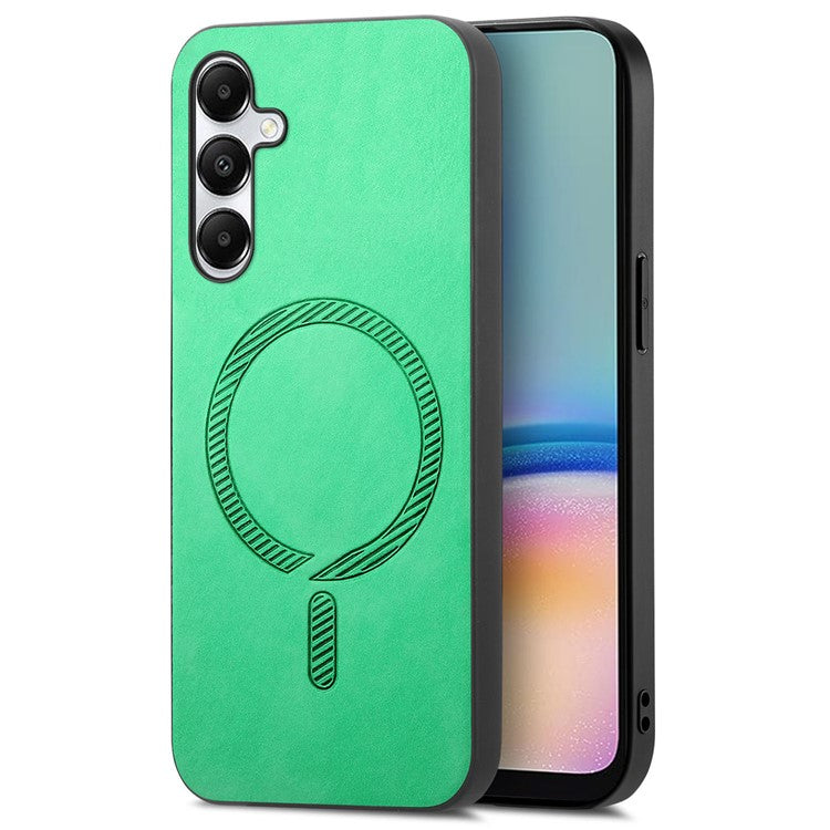 For Samsung Galaxy A05s 4G Leather Back Case Compatible with MagSafe Skin-Touch Phone Cover