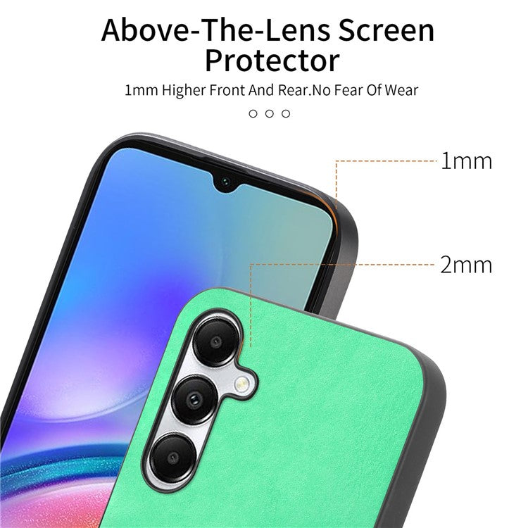 For Samsung Galaxy A05s 4G Leather Back Case Compatible with MagSafe Skin-Touch Phone Cover