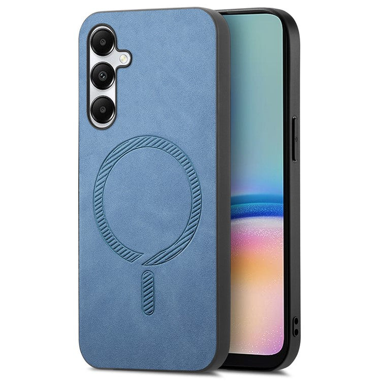 For Samsung Galaxy A05s 4G Leather Back Case Compatible with MagSafe Skin-Touch Phone Cover