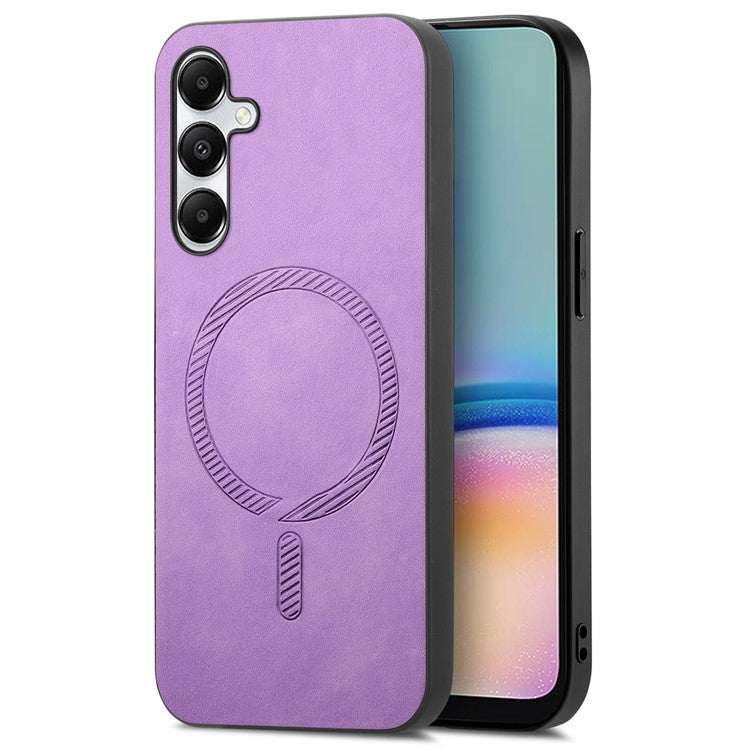 For Samsung Galaxy A05s 4G Leather Back Case Compatible with MagSafe Skin-Touch Phone Cover