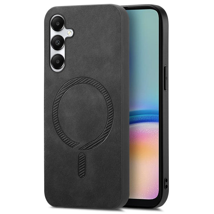 For Samsung Galaxy A05s 4G Leather Back Case Compatible with MagSafe Skin-Touch Phone Cover