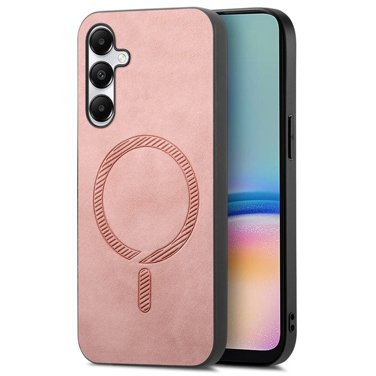 For Samsung Galaxy A05s 4G Leather Back Case Compatible with MagSafe Skin-Touch Phone Cover