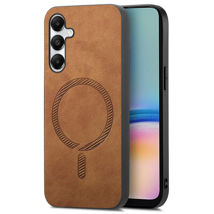 For Samsung Galaxy A05s 4G Leather Back Case Compatible with MagSafe Skin-Touch Phone Cover