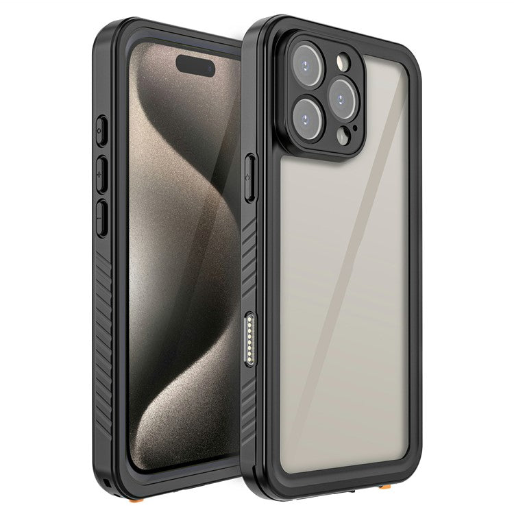 REDPEPPER FS-serien för iPhone 16 Pro Max telefonfodral IP68 Vattentät genomskinlig telefonskal