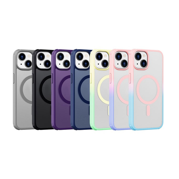 Magnetiskt skal för iPhone 14/13, Silkeslent TPU+PC