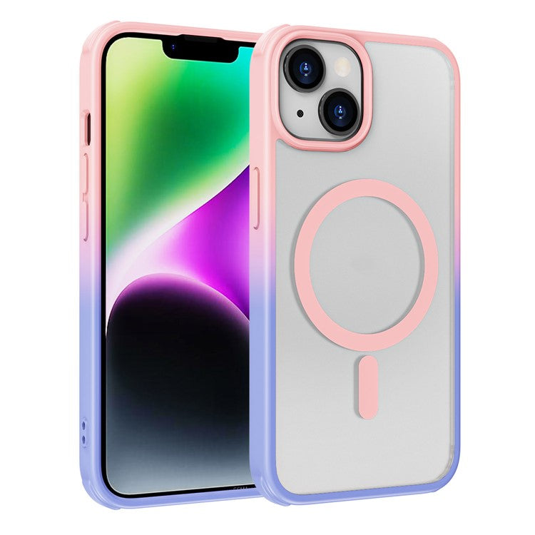 Magnetiskt skal för iPhone 14/13, Silkeslent TPU+PC