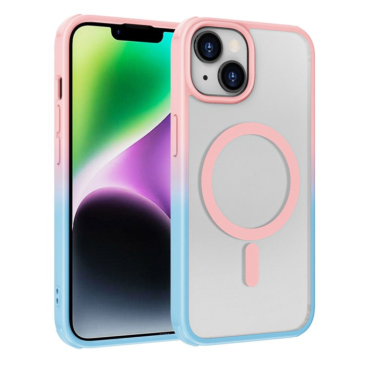 Magnetiskt skal för iPhone 14/13, Silkeslent TPU+PC