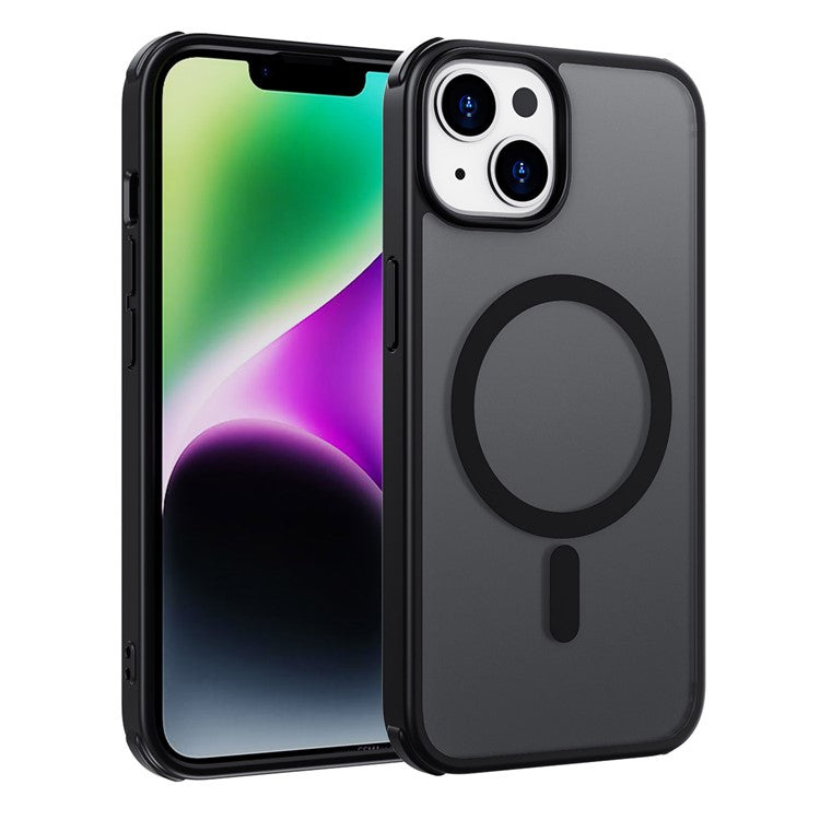 Magnetiskt skal för iPhone 14/13, Silkeslent TPU+PC