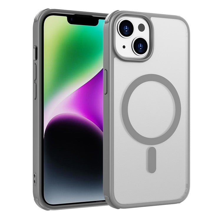Magnetiskt skal för iPhone 14/13, Silkeslent TPU+PC