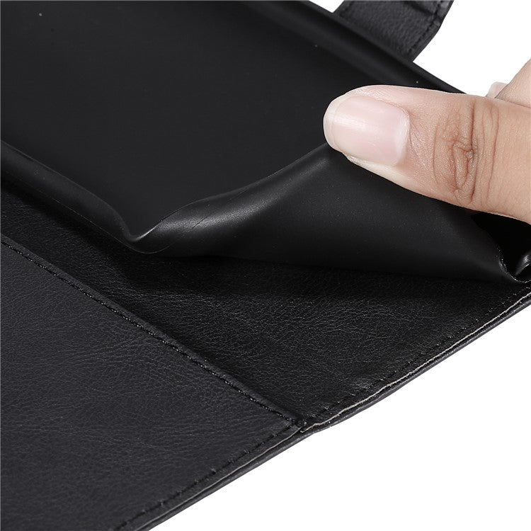 For Samsung Galaxy A17 / A26 5G / A16 5G / A16 4G Case Solid Color Leather Mobile Cover Wallet Stand with Strap