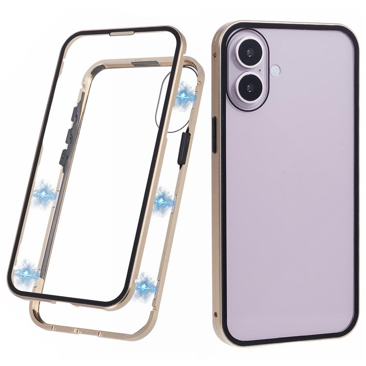 För iPhone 16 Fodral Magnetisk Full Skydd Klart Telefonskal