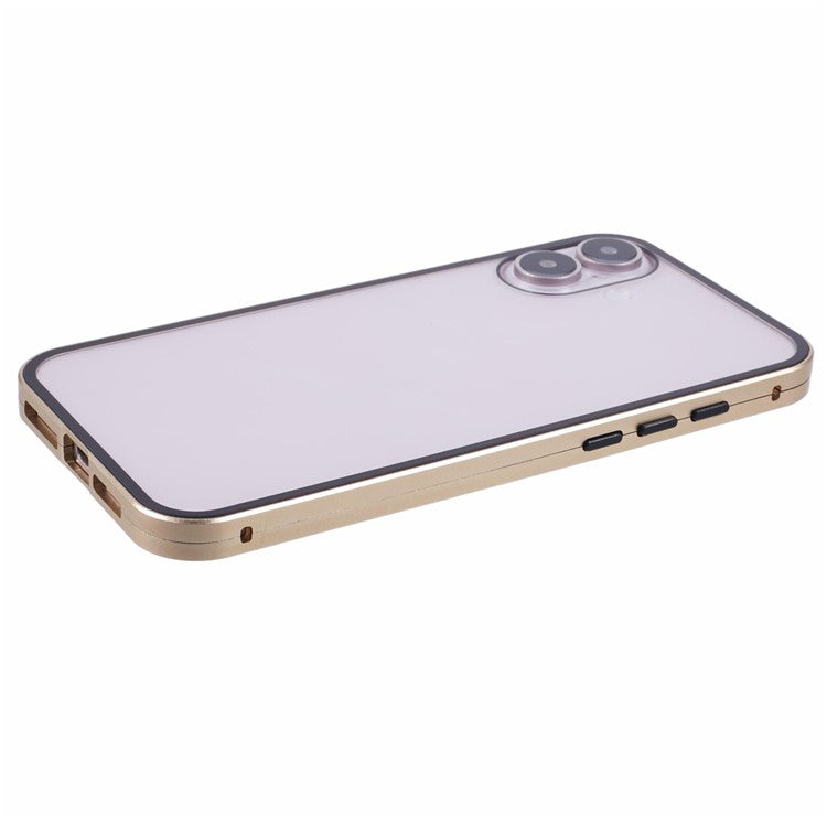 För iPhone 16 Fodral Magnetisk Full Skydd Klart Telefonskal