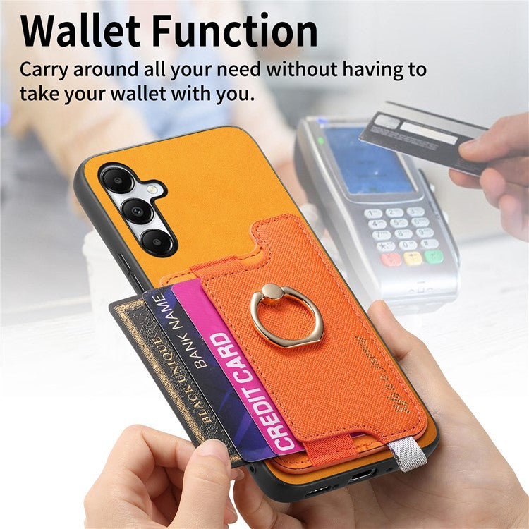 B5 For Samsung Galaxy A05s 4G Case 2-in-1 Magnetic Detachable Card Holder Leather+TPU Phone Cover