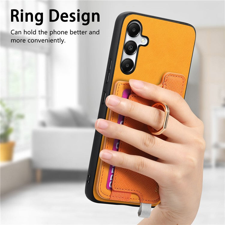 B5 For Samsung Galaxy A05s 4G Case 2-in-1 Magnetic Detachable Card Holder Leather+TPU Phone Cover