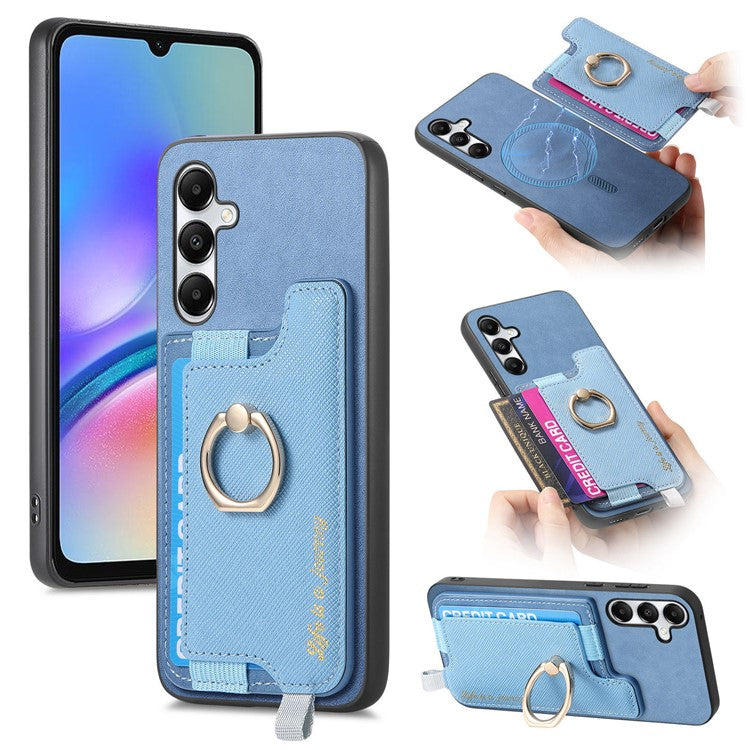 B5 For Samsung Galaxy A05s 4G Case 2-in-1 Magnetic Detachable Card Holder Leather+TPU Phone Cover