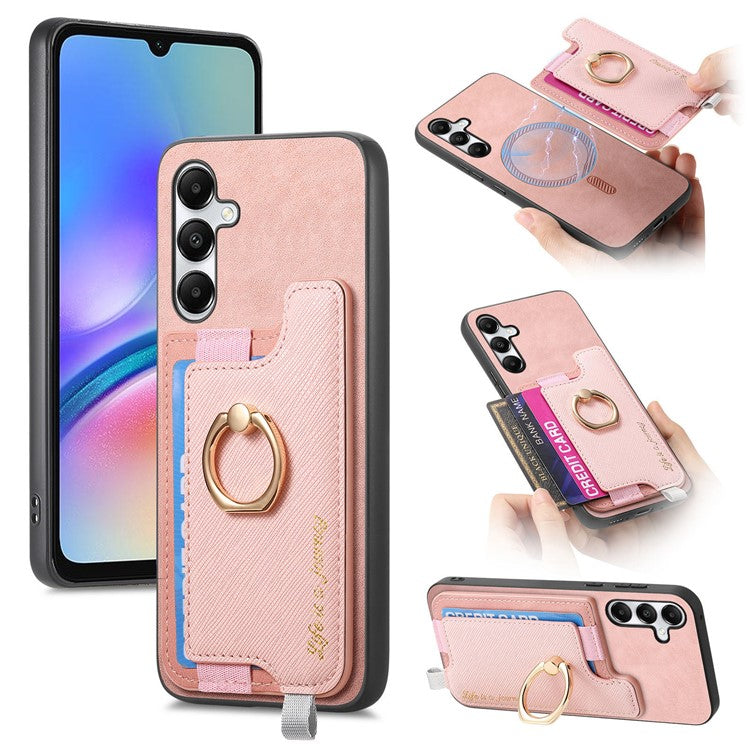 B5 For Samsung Galaxy A05s 4G Case 2-in-1 Magnetic Detachable Card Holder Leather+TPU Phone Cover
