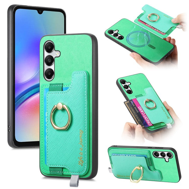 B5 For Samsung Galaxy A05s 4G Case 2-in-1 Magnetic Detachable Card Holder Leather+TPU Phone Cover