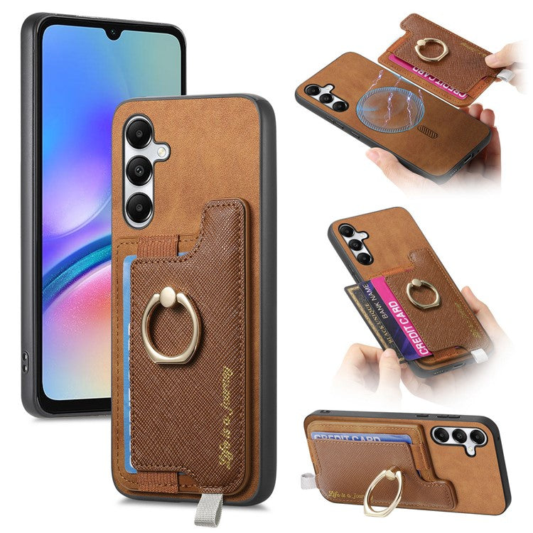 B5 For Samsung Galaxy A05s 4G Case 2-in-1 Magnetic Detachable Card Holder Leather+TPU Phone Cover