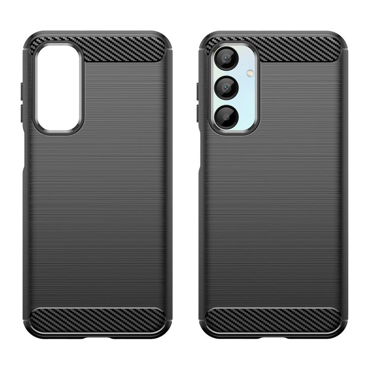 For Samsung Galaxy A16 5G / A16 4G Case Carbon Fiber Texture TPU Brushed Phone Cove