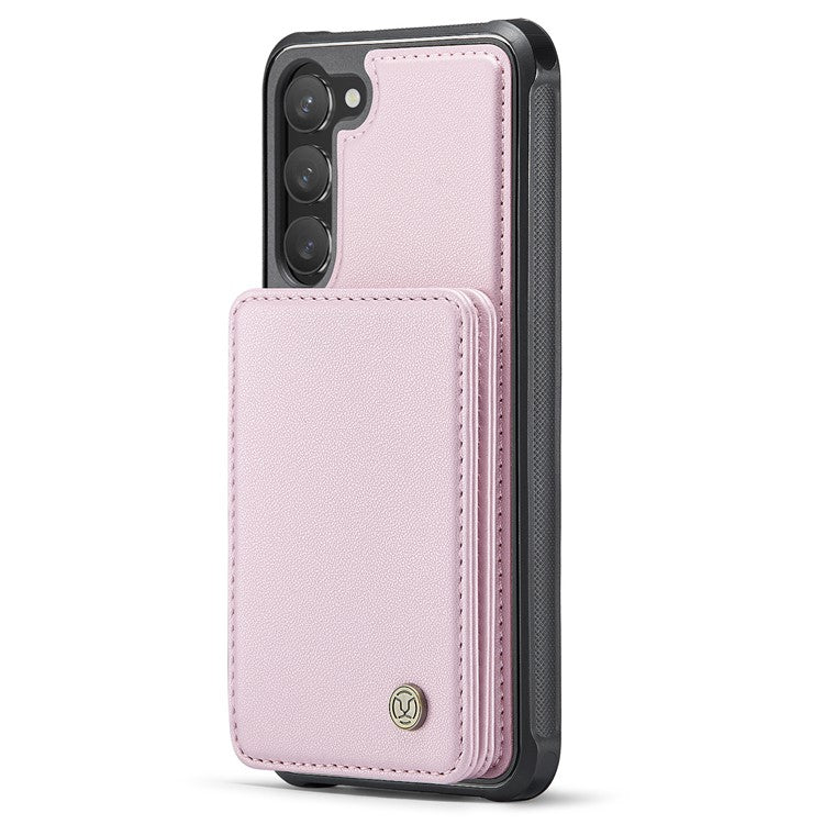 JEEHOOD J05 For Samsung Galaxy S23 Case Leather Mobile Cover with Detachable Magnetic Card Bag