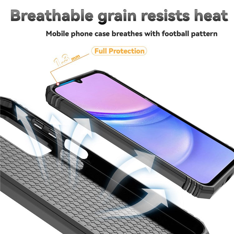For Samsung Galaxy A16 5G / A16 4G Case PC + TPU Phone Cover Lens Ultimate Protection Kickstan